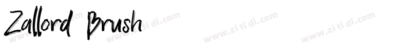 Zallord Brush字体转换